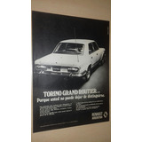 P651 Clipping Publicidad Torino Grand Routier Año 1978