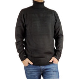 Sweater Lana Hombre Cuello Subido Beatle, Excelente Calidad