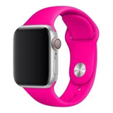 Pulseira Sport Compatível Apple Watch Serie 8 41mm 45mm Sm Cor Rosa-pink Largura 41 Mm