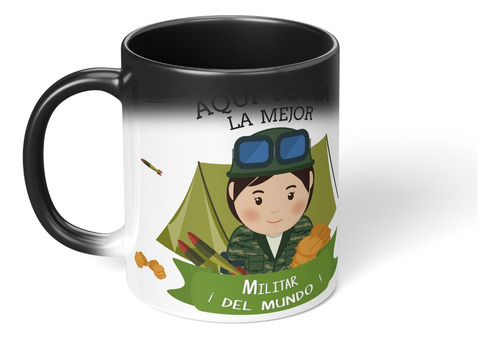 Taza Magica Cambia Color Aqui Toma La Mejor Militar