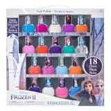 Kit De Esmaltes Infantil Com 18 Um Frozen Ii Importado 