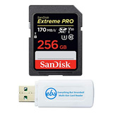 Tarjeta Sd Sandisk Extreme Pro 256gb Para Cámara Compatible