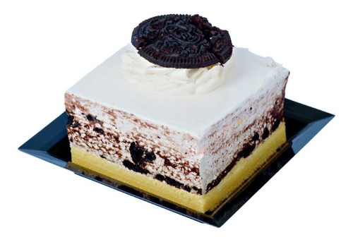 Plato Postres Cuadrado Grande 11x11 Plastico Catering 100 Pz