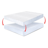 Cubre Colchón Protector Cama Antifluido Impermeable Doble