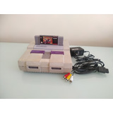 Nintendo Super Nes Fat Standard Cor Cinza Com Jogo + Fonte