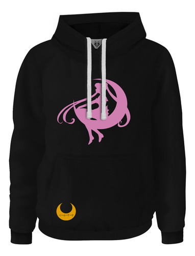 Hoodie Buzo Buso Saco Anime Sailor Moon Luna Rosada