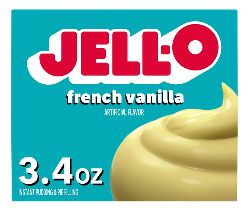 Jell-o Pudin Instantaneo Y Relleno De Pie, Vainilla Francesa