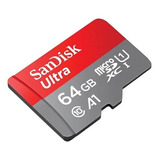 Memoria Sandisk Micro Sd 64gb 80 Mbs C10 Garantia 1 Año Orig