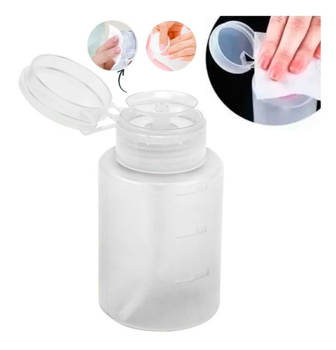 Porta Acetona Com Dosador Para Manicure E Pedicure 150 Ml