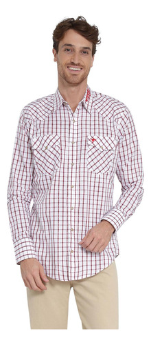 Camisa Vaquera Hombre Wrangler Regular Fit Manga Larga 40c