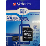 Tarjeta Micro Sd 32gb Verbatim, Nueva Y Sellada. Envios