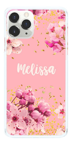 Capa Compatível Samsung iPhone Moto Xiaomi Flores Com Nome