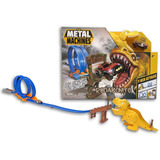 Pista Dinosaurio + Auto Zuru Metal Machines Tipo Hot Wheels