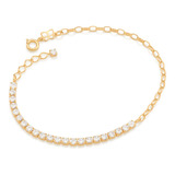 Pulseira Em Ouro 18k Feminina Rommanel Folheada Ouro 