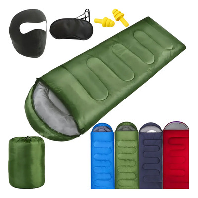 Bolsa De Dormir Exterior Camping Acampar Sleeping Bag,kit4pc Verde Militar | MercadoLibre