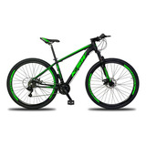 Bicicleta  Ksw 2020 Xlt 2020 Aro 29 21  24v Freios De Disco Mecânico Câmbios Shimano Tourney Tz31 Cor Preto/verde