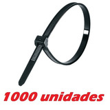 Abraçadeira De Nylon Branca Ou Preta 400 X 7,2 Mm -1000 Unds