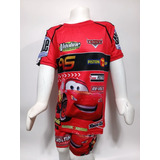 Polera Más Short Niño Cars Exclusivo, Conjunto Infantil 