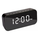 Reloj Despertador Digital Suono Negro Parlante Bt