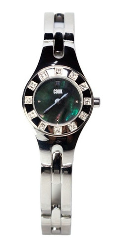 Reloj John L. Cook Mujer Velvet Joya 5606 Acero Sumergible 