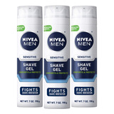 Nivea Sensitive - Gel De Afeitar Para Hombre, 7 Onzas