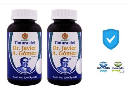  2 Frascos Tintura Alecos Con 120 Capsulas C/u