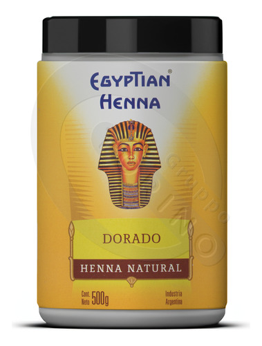 Egyptian Henna X 500 Gr Tono Dorado