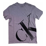 Remeras Calvin Klein Big Logo Gray