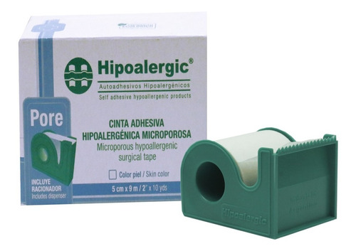 Cinta Adhesiva Microporosa Blanca 5 Cmx9mt Con Dispensador