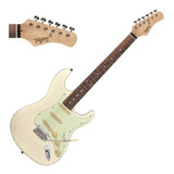 Guitarra Tagima T-635 Alder 22 Trastes Olympic White Df/mg Cor Branco Material Do Diapasão Madeira De Bordo Orientação Da Mão Destro