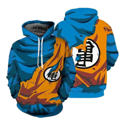 Siete Dragon Ball Goku Sudadera Suelta Con Capucha Pullover