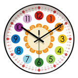 N Reloj De Pared Para Niños Reloj De Aprendizaje Único Para