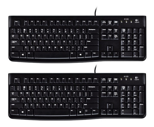 2 Pzas. Teclado En Español Usb Logitech K120