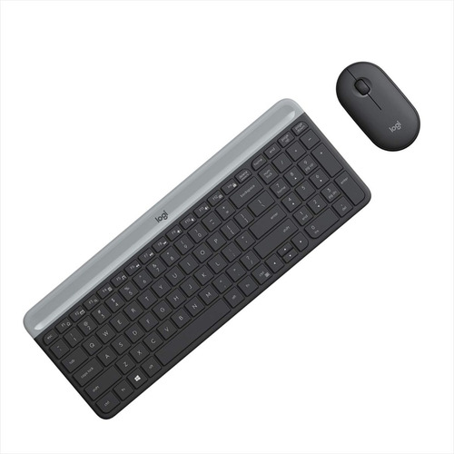 Combo Teclado Y Mouse Inalámbricos Delgados, Logitech Mk470