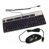 Kit Teclado + Mouse Usb Negro Ingles (631341-b21)