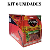 Kit 6 Linguicinha Jack Links Meat Snacks Pimenta Mexicana