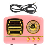 Mini Alto-falante Home Wireless Travel Vintage Speaker