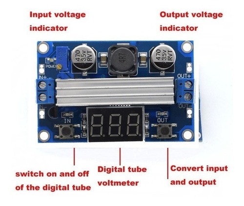 Elevador Voltaje 75w  Dc-dc 3-35v A 3.5-35v Ltc1871 Display