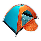 Carpa Camping 4 Personas/ Tela Impermeable Y Resistente