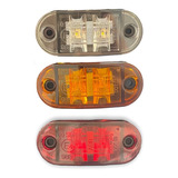 Kit 8 Lanterna Led Delimitadora Lateral Caminhao Carreta