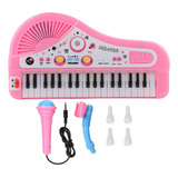 Juguete Para Niños De Micrófono De Piano Eléctrico