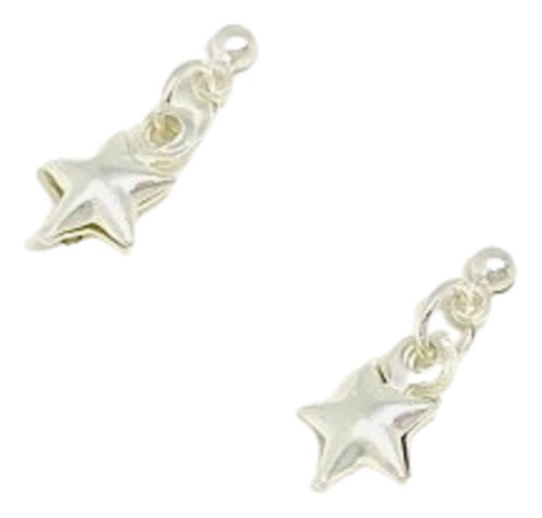 Aros Estrella Colgante D Plata 925 Ideal Para Mujer Ar 049-7
