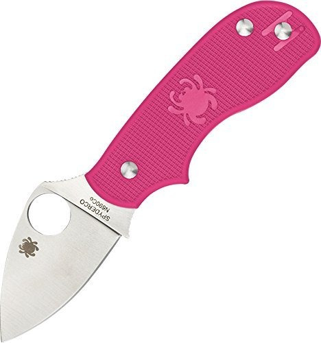 Spyderco Squeak Slip It Cuchillo De Borde Liso Rosa