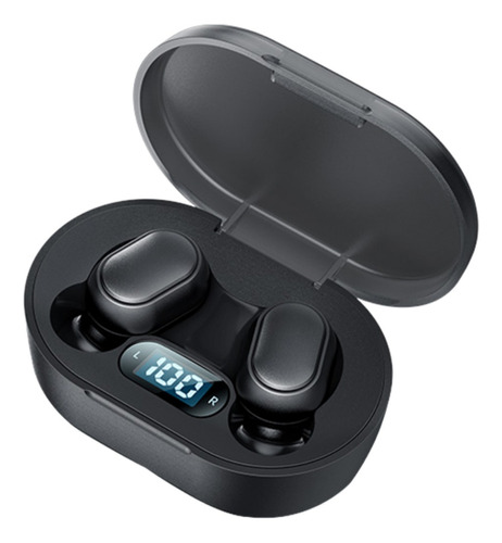 2 Auriculares E7s In Ear Inalambrico Bluetooth 5.3 Tws Negro