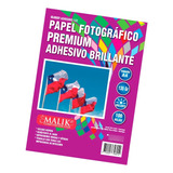 Papel Adhesivo Glossy 135gm/100hjs+4 Tintas Para Epson L8160