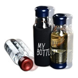 Botella Vidrio 420 Ml Infusiones Te Hierbas + Funda Aislante