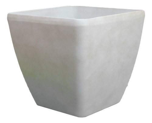 Maceta Minimalista Diseño Cubo Blanco Interior Exterior