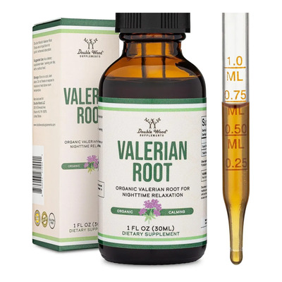Gotas de Valeriana Double Wood para Dormir y Relajar Sin Sabor | Meses sin interés
