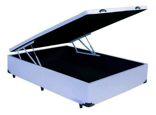 Base Cama Box Viúva Baú 41x188x128 Branco