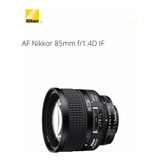 Nikon Af 85mm F/1.4d If (impecable, Sin Uso)